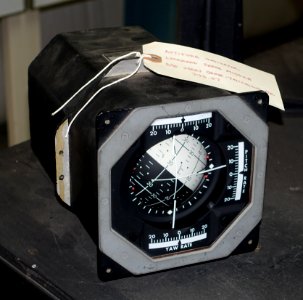 Attitude Indicator, Lear Siegler, Inc. - Oregon Air and Space Museum - Eugene, Oregon - DSC09751