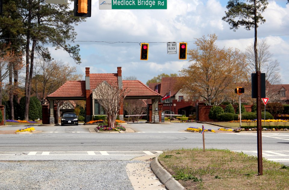 Atlanta Athletic Club front entrance, Johns Creek March 2017