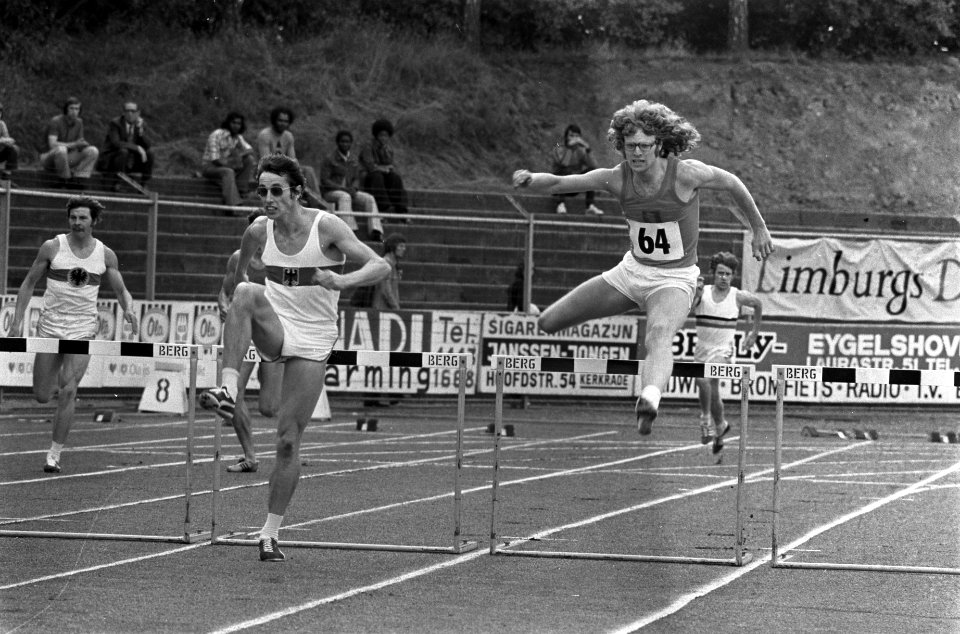 Atletiek-interland Nederland, Belgie en West-Duitsland, heren te Kerkrade, Frank, Bestanddeelnr 926-5785
