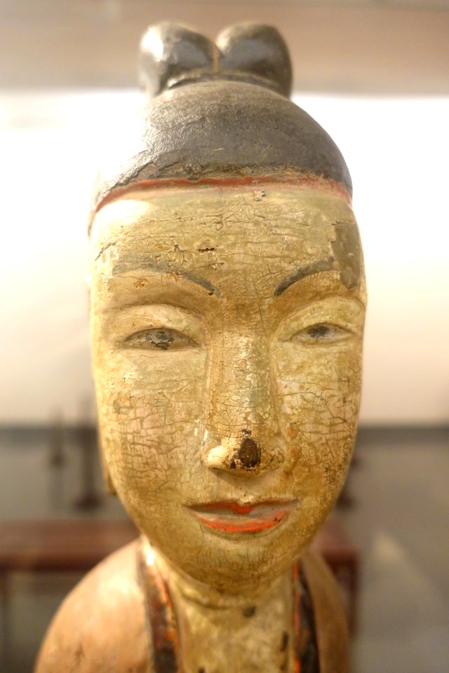 Attendant to Buddha, wood - Vietnam National Museum of Fine Arts - Hanoi, Vietnam - DSC04879