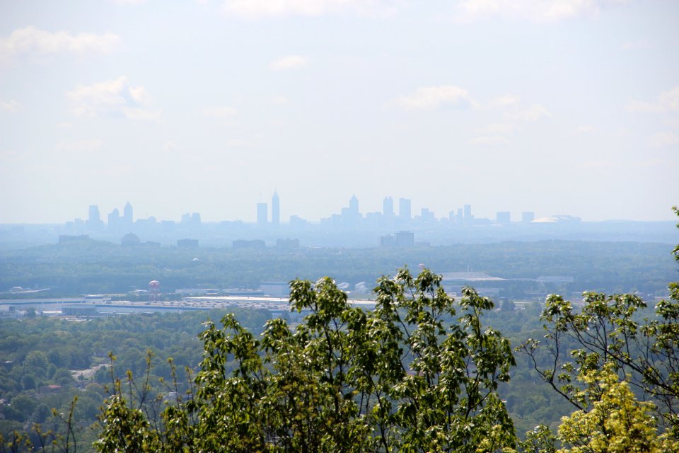 Atlanta seen from Kennesaw Mountain, April 2017