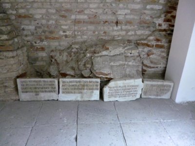 Astrakhan Dormition cathedral old tombstones