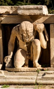 Atlante théâtre Dionysos Athènes Grèce