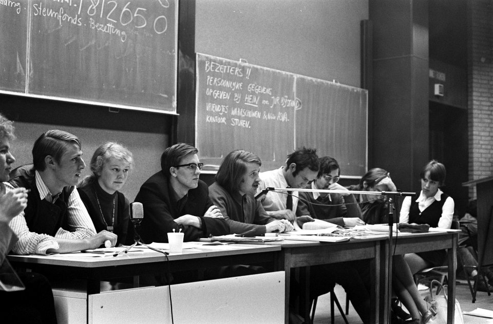 ASVA hield algemene ledenvergadering in Oudemanhuispoort, Amsterdam, o.a. over h, Bestanddeelnr 922-4881