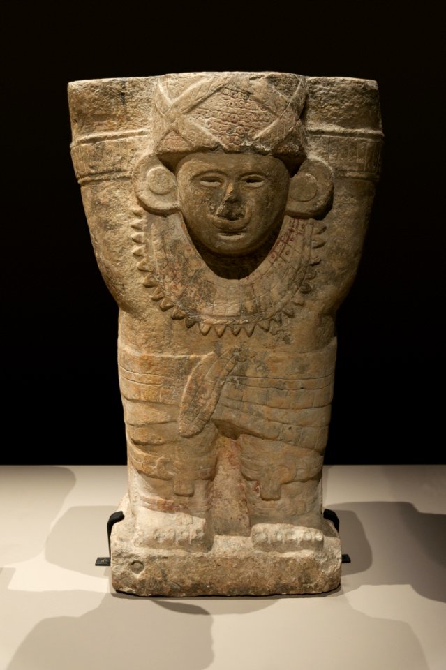 Atlante, Chichen Itza, Yucatan, Mexique