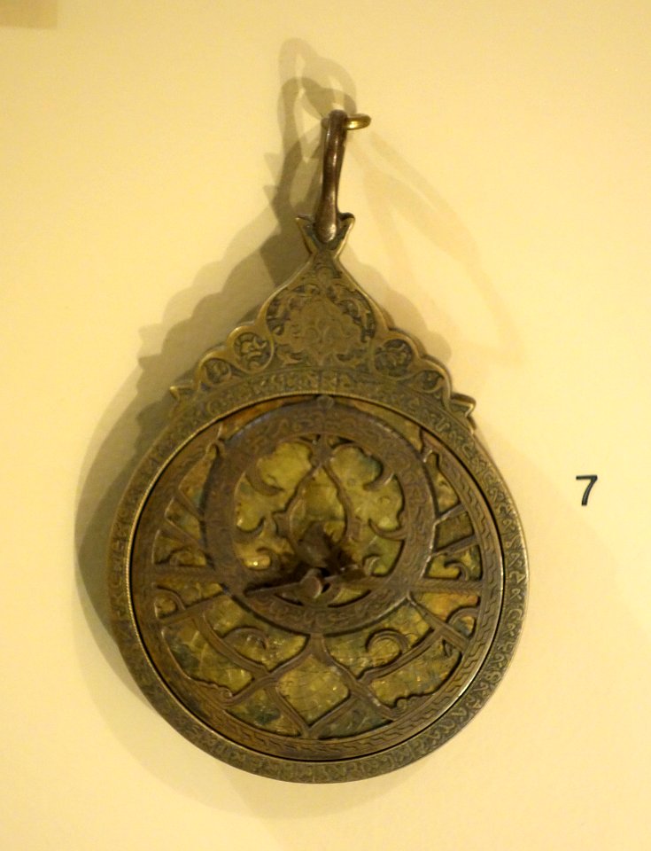 Astrolabe, Iran, undated, brass - Huntington Museum of Art - DSC04905