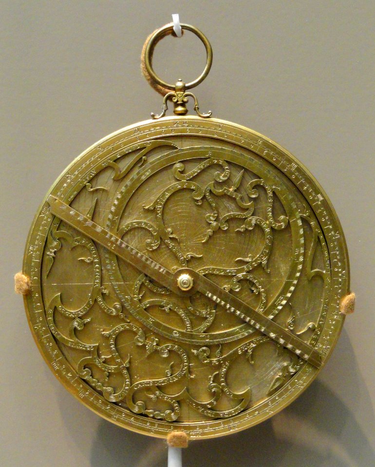 Astrolabe, c. 1597, Johannes Bos, Flemish, brass - Art Institute of Chicago - DSC09727