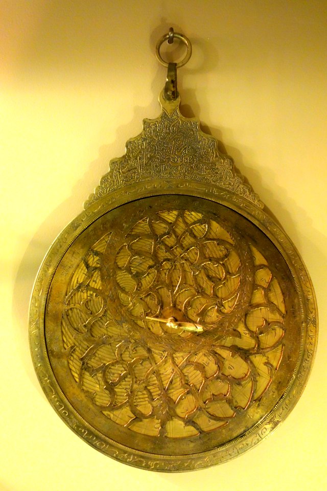 Astrolabe, Iran, undated, brass - Huntington Museum of Art - DSC04900