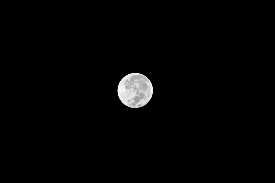 Night sky moonlight