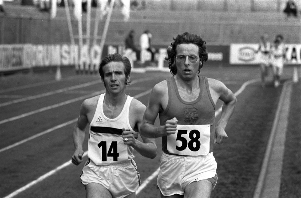 Atletiek-interland Nederland, Belgie en West-Duitsland, heren te Kerkrade, Jos H, Bestanddeelnr 926-5786