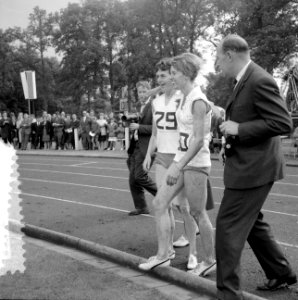 Atletiek Nederland tegen Polen dames, Gerda Kraan , J van Eyck Vos, Bestanddeelnr 916-7526