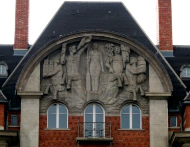 Bâtiment à l'angle du Quai Conti et de la rue Dauphine (détail)