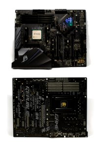 Asus ROG Strix B450-F Front and Back