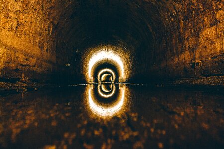 Tunnel water wet photo
