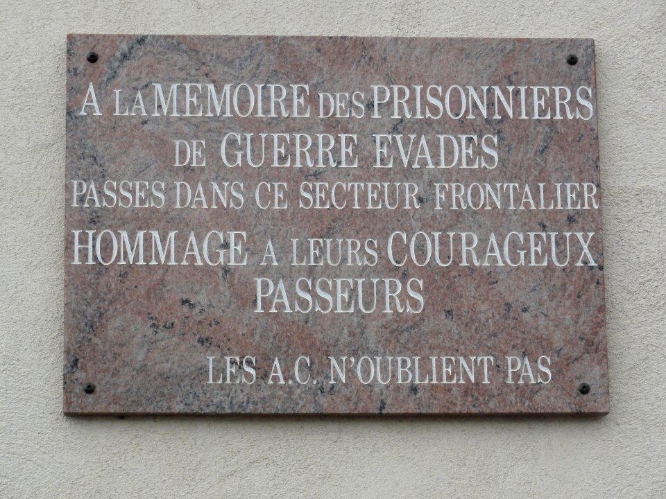 Avricourt (M-et-M) gare d'Igney-Avricourt (05), plaque prisonniers de guerre évadés