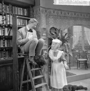 Avro televisie. Klucht 'Hotel het Paradijs' .Will van Selst en Marijke Morley, Bestanddeelnr 916-1062