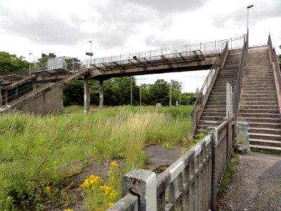 Avricourt (M-et-M) gare d'Igney-Avricourt (02), la passerelle
