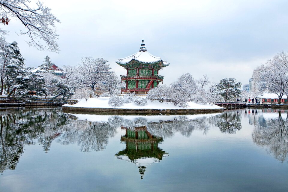 Winter cultural property white snow