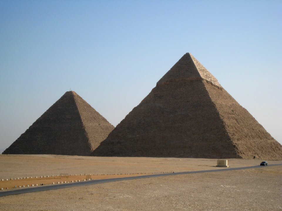 Ancient triangle desert