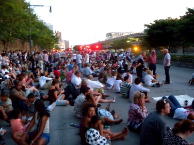 Awaiting Macy Fireworks 54 St jeh