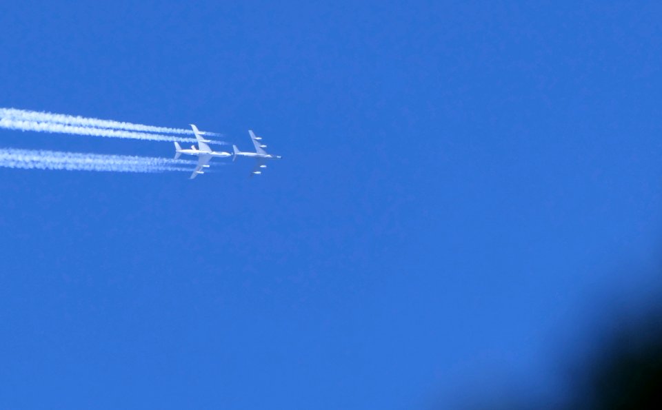 AWACS E3 refueling in the Northern Germany Sky