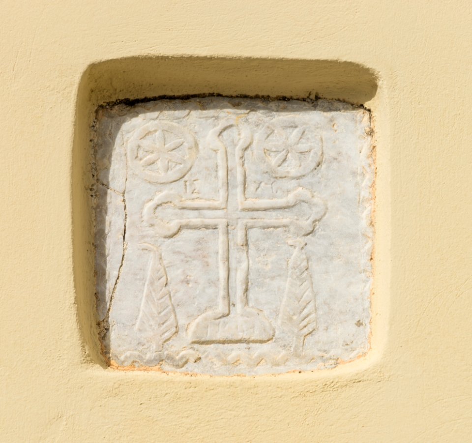 Avlonari church marble stone Euboea Greece