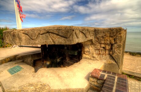 Normandy bunker france photo