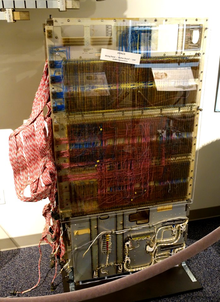 AWACS wiring panel (mother board) - National Electronics Museum - DSC00405