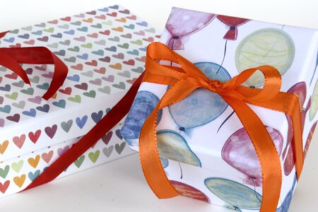 Wrapping paper made gift photo