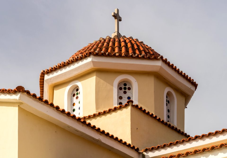 Avlonari church dome Euboea Greece