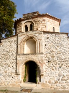 Avlonari church Agios Demetrios entrance Euboea Greece photo