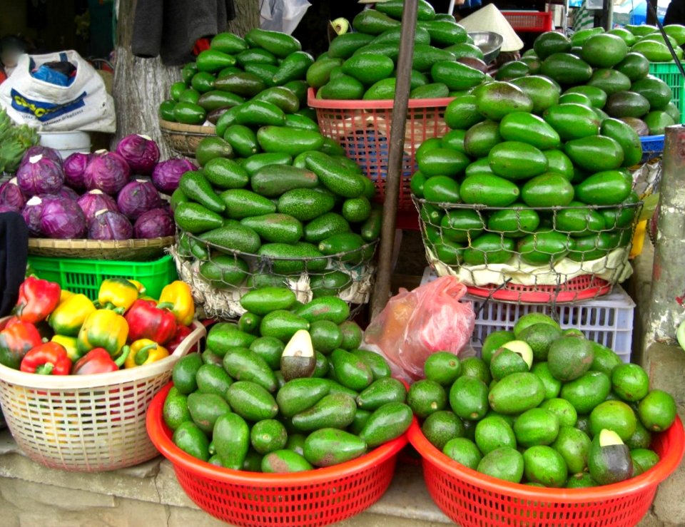 Avocats au marché - Vietnam