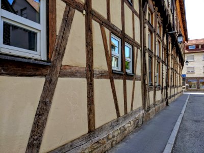 Bürgeramt in Tübingen von der Bachgasse aus gesehen