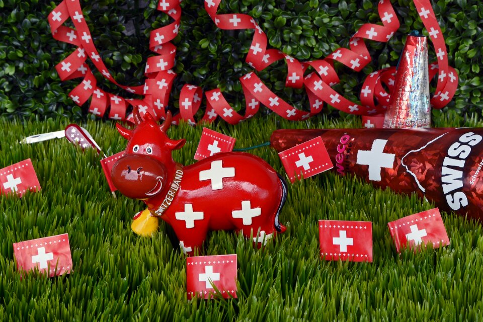 Souvenirs flag swiss flag