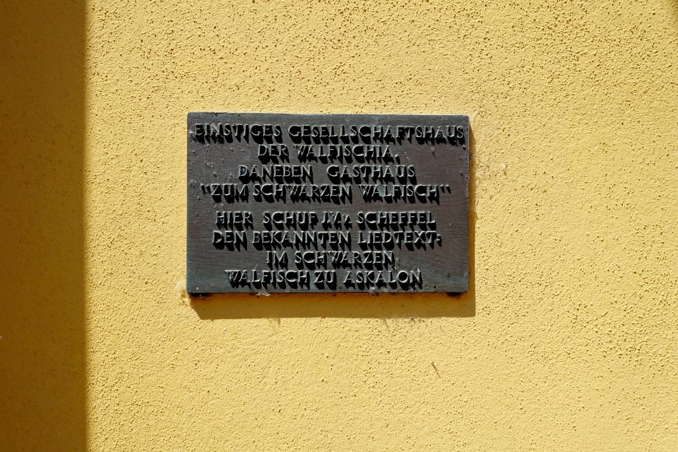 Bad Säckingen ehem Gesellschaftshaus Walfischia Detail Rheinbadstraße