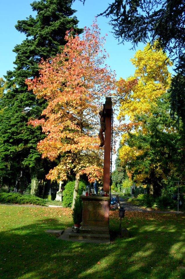 Bürgel, Friedhof, Kreuz (1)