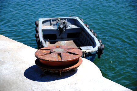 Quay wall portugal sea photo