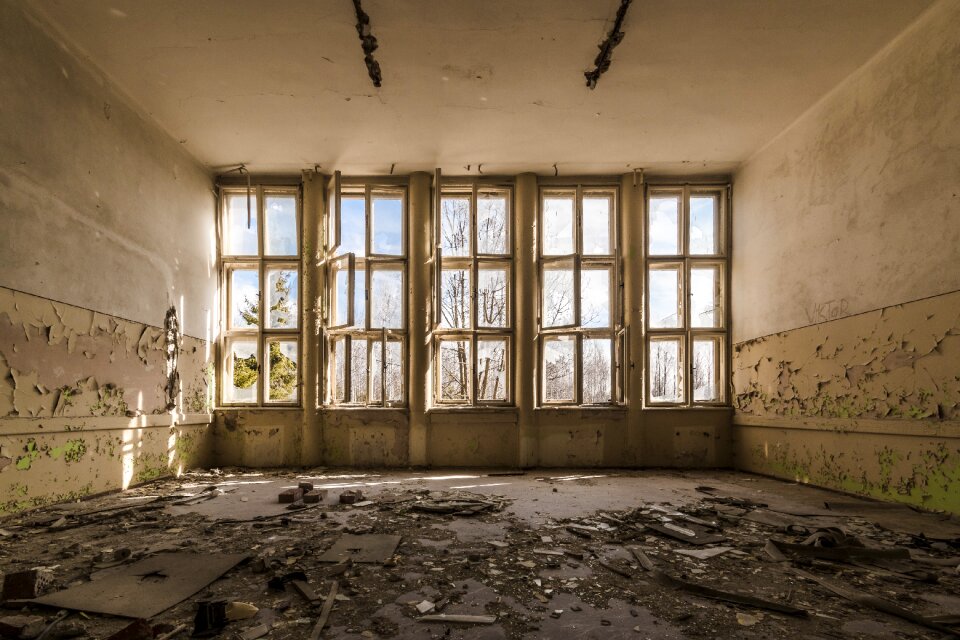 Abandoned old factory dilapidated