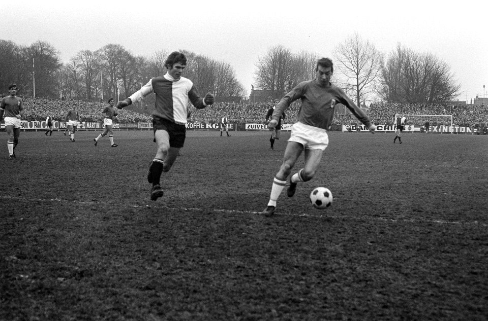 AZ 67 tegen Feyenoord 1-1. Spelmoment, Bestanddeelnr 923-0756