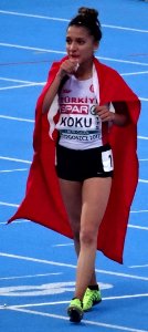 Büşra Nur Koku 2017 European Athletics U23 Championships, 10000m women final20 14-07-2017 (cropped)