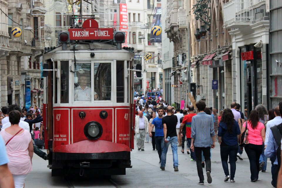 Turkey istiklal people photo