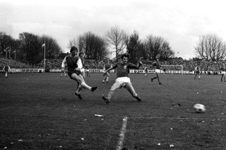 AZ67 tegen Feyenoord 0-2, Wery (links) scoort 0-2, Bestanddeelnr 926-0174