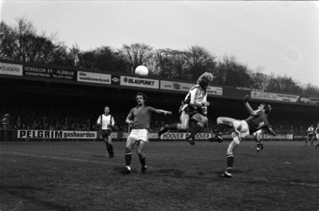 AZ67 tegen Excelsior (KNVB-beker) Kees Kist scoort met kopbal, Bestanddeelnr 929-6798