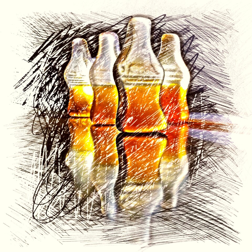 Drawing colorful sweetness