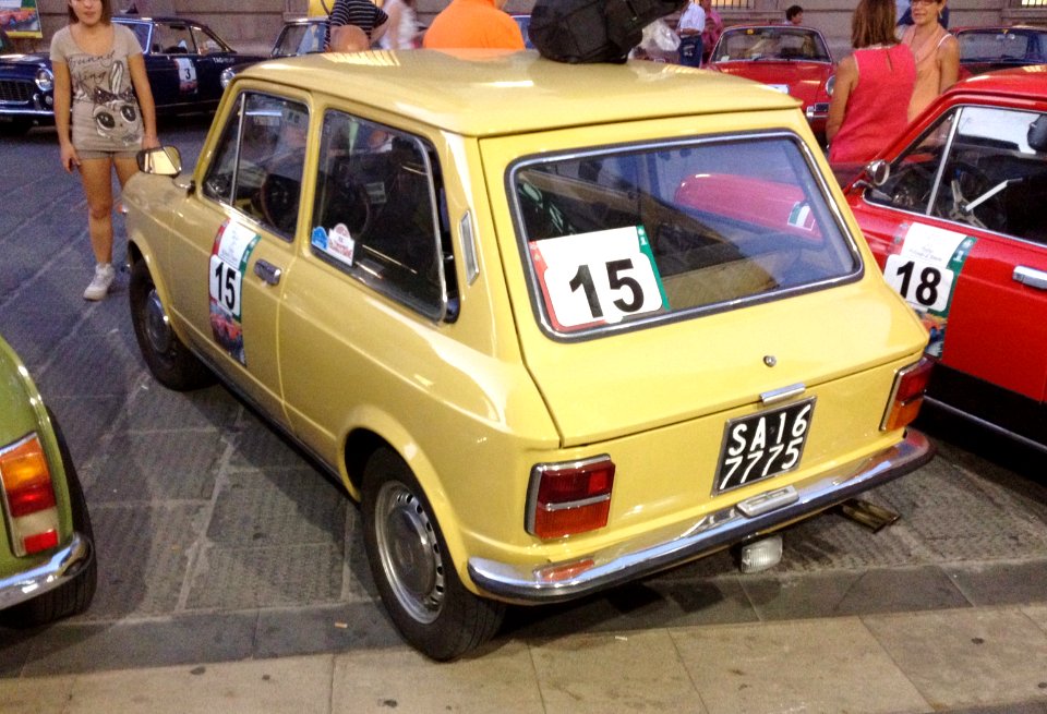 Autobianchi A112 yellow