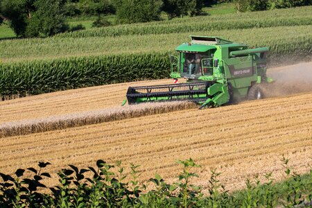 Harvester agriculture cereals photo