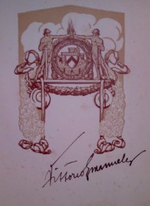 Autografo Vittorio Emanuele