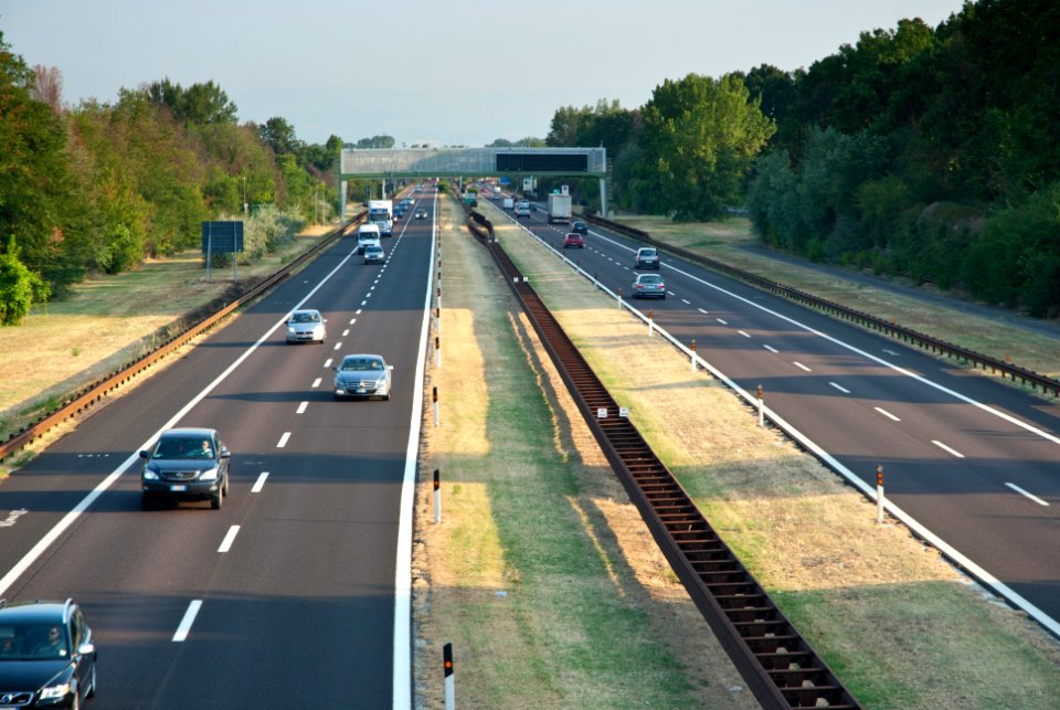 Autostrada del Brennero vicino a Campogalliano