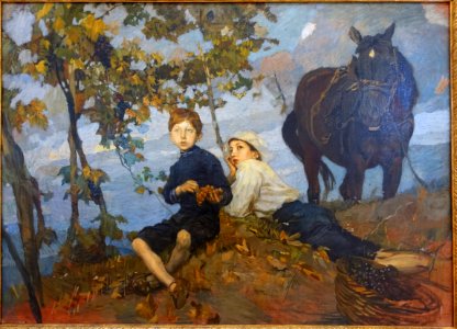 Autumn by Ettore Tito, 1914 - Galleria nazionale d'arte moderna - Rome, Italy - DSC05572
