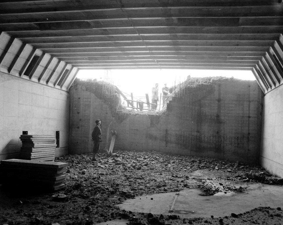 Autotunnel Velsen exterieur Verwijderen kapwand in zuidelijk tunneldeel, Bestanddeelnr 907-9699